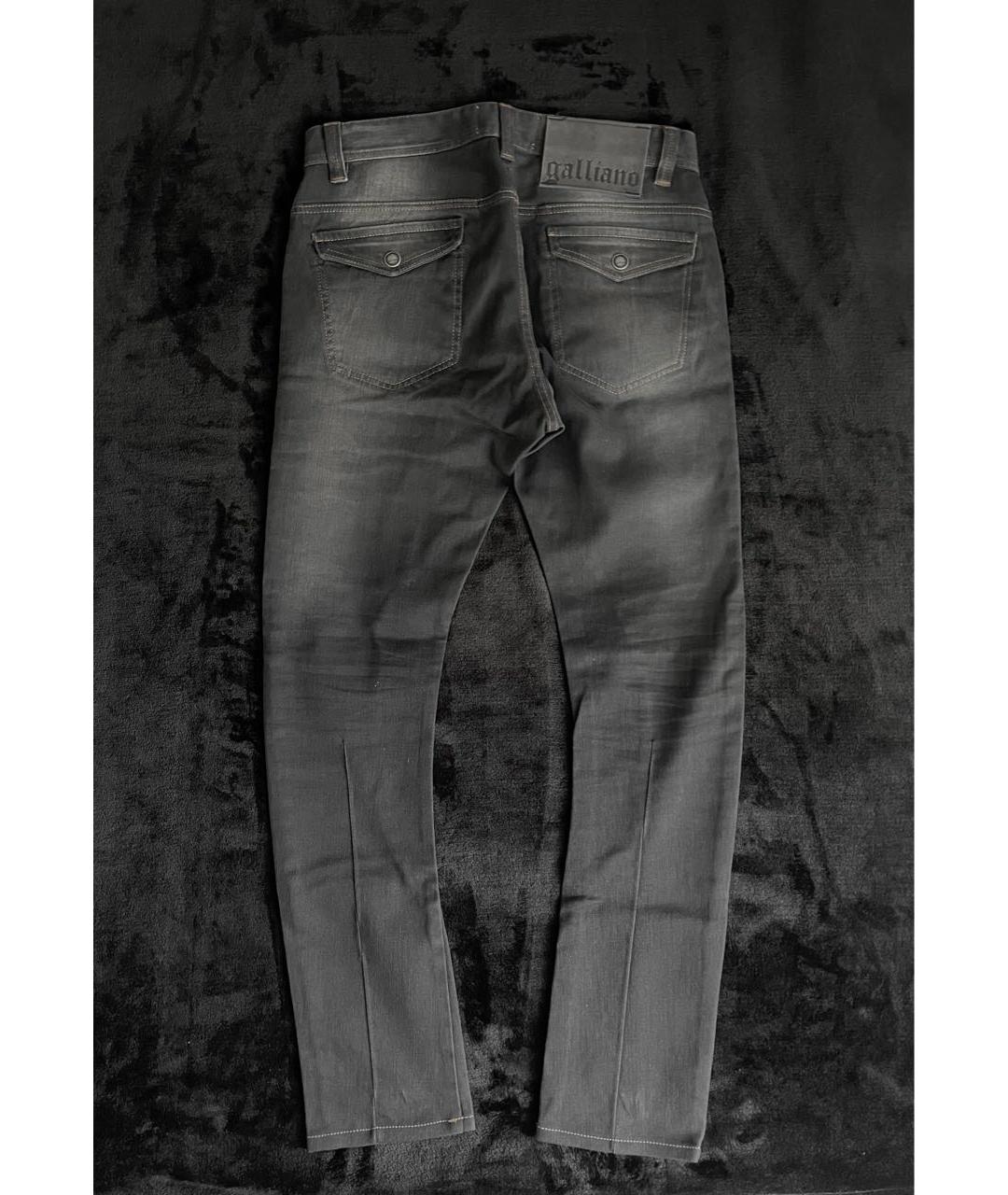JOHN GALLIANO Черные джинсы скинни, фото 2