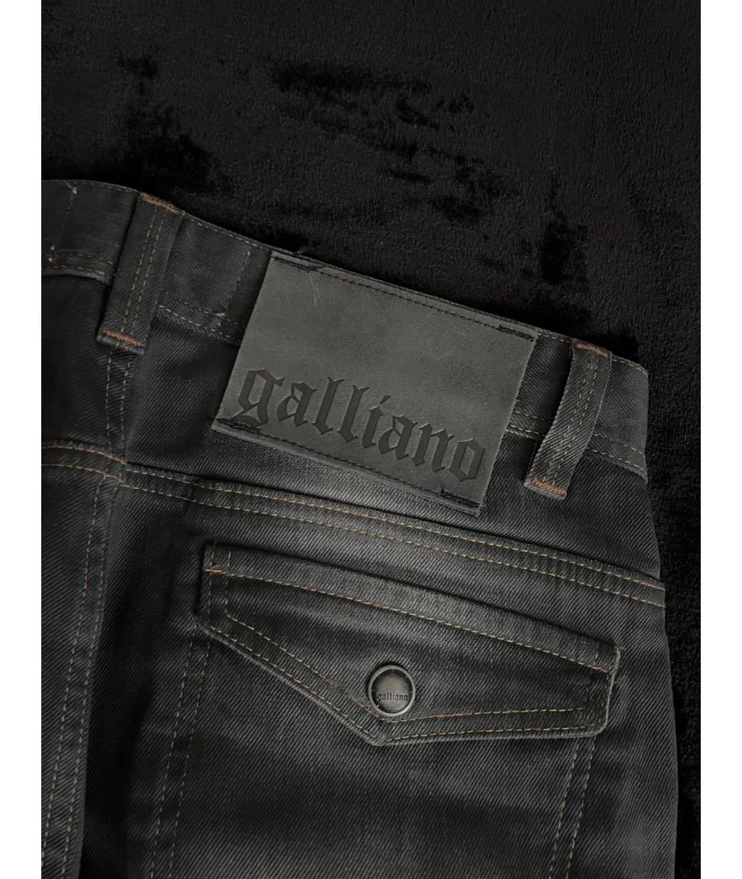 JOHN GALLIANO Черные джинсы скинни, фото 5