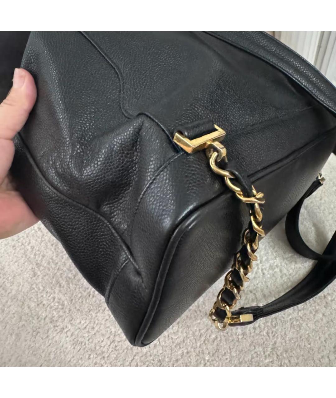 CHANEL Черный кожаный рюкзак, фото 6