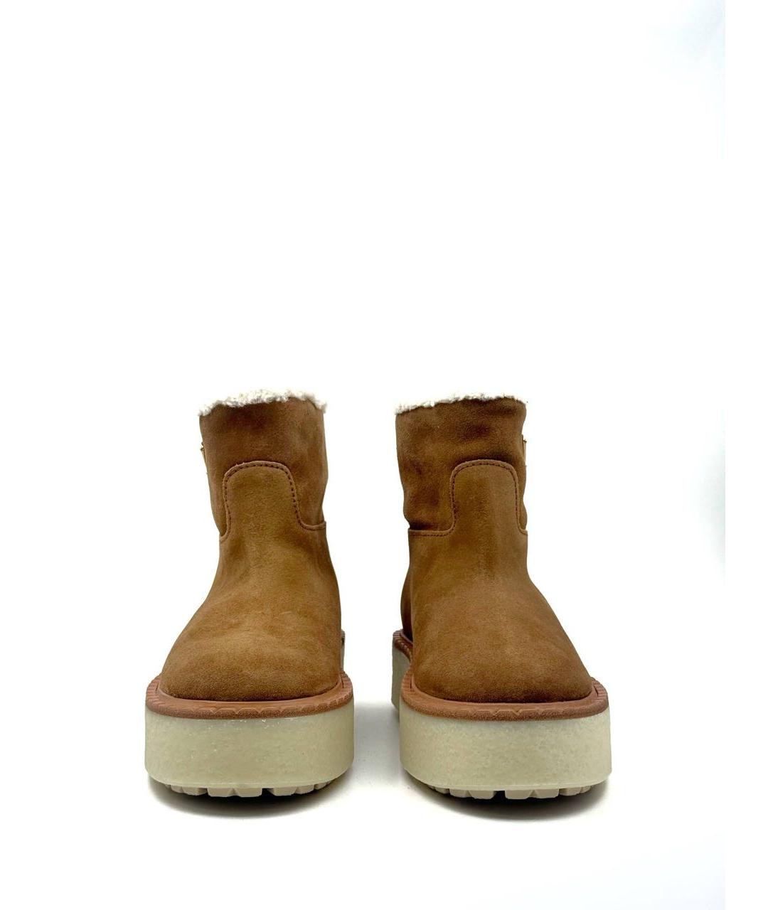 PRADA Коричневые замшевые полусапоги, фото 2