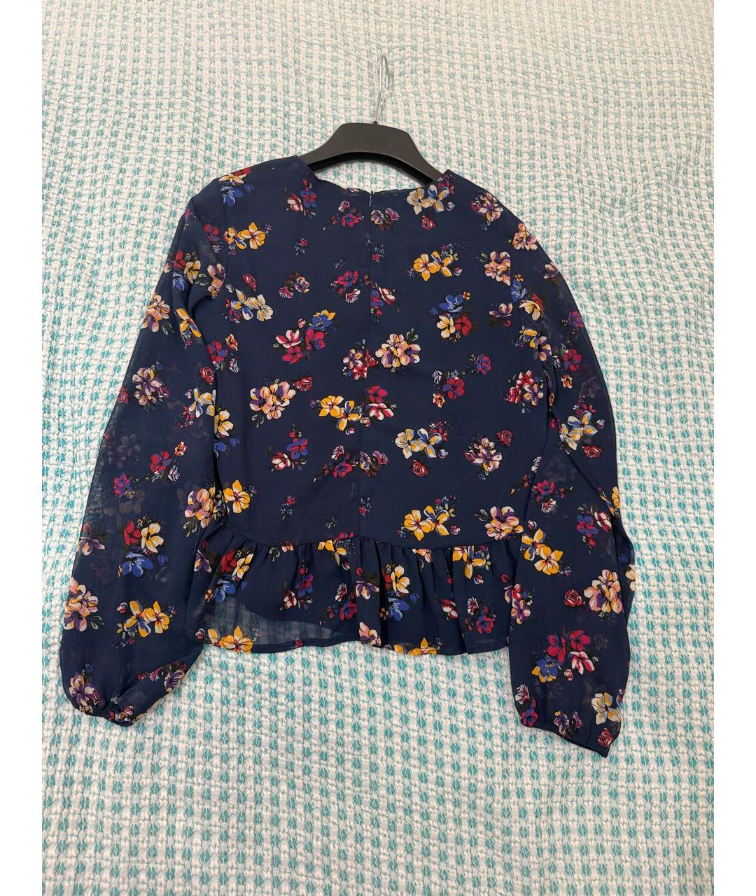 LIU JO Темно-синяя полиэстеровая рубашка/блузка, фото 5