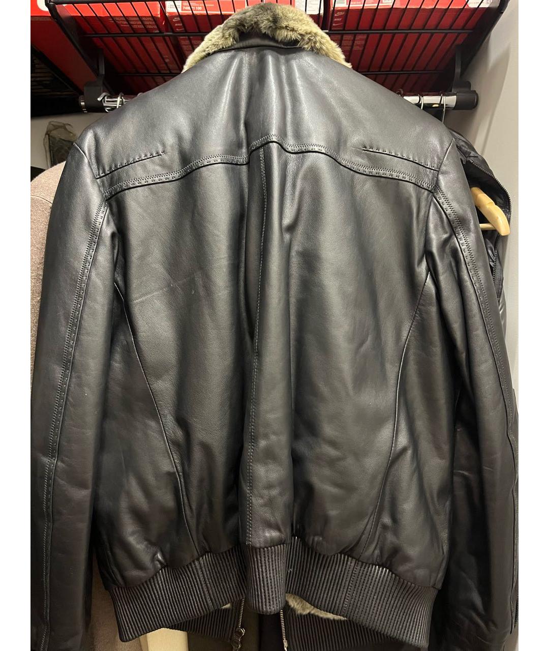 BRIONI Коричневая кожаная куртка, фото 2