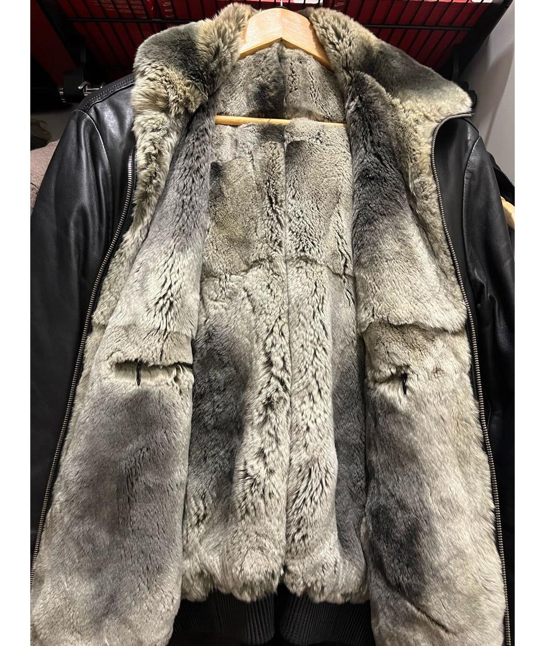 BRIONI Коричневая кожаная куртка, фото 3