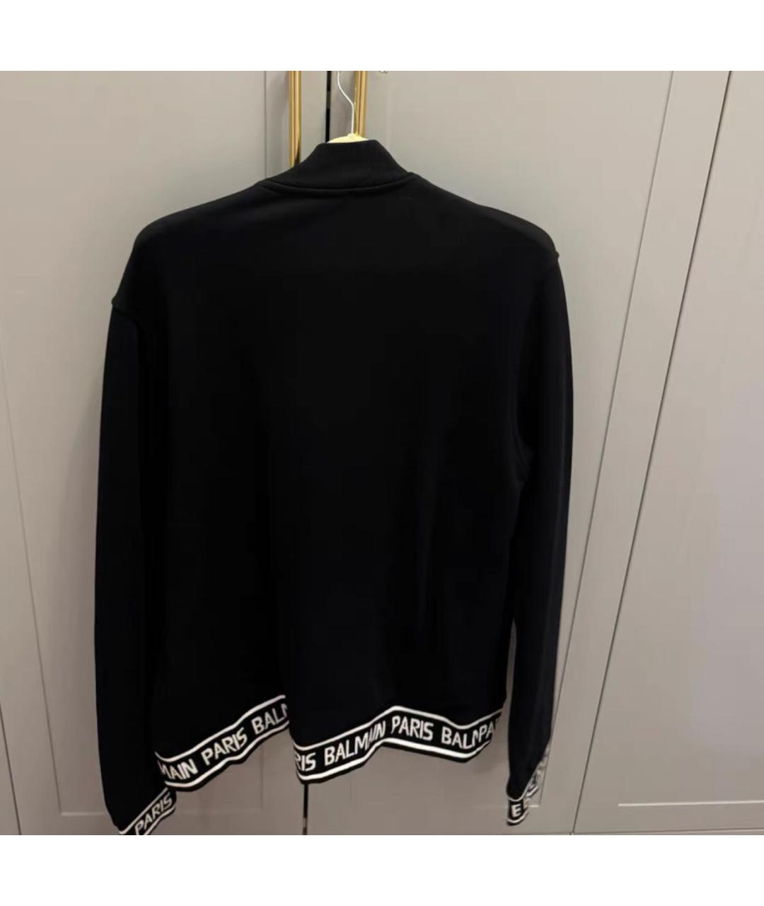 BALMAIN Черный хлопковый кардиган, фото 3