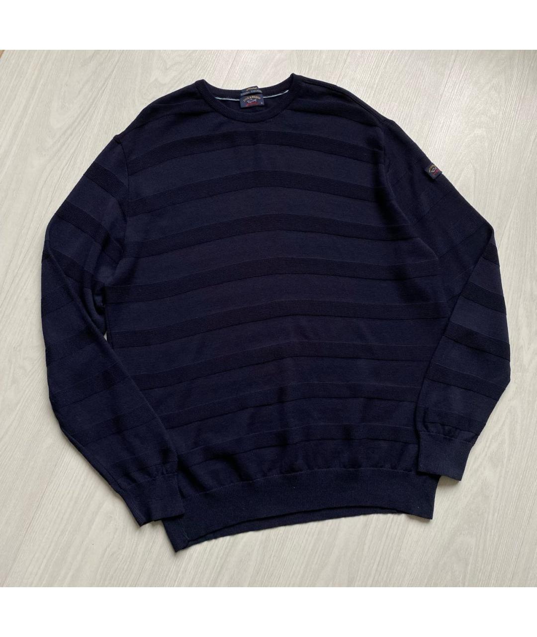 PAUL & SHARK Темно-синий шерстяной джемпер / свитер, фото 5