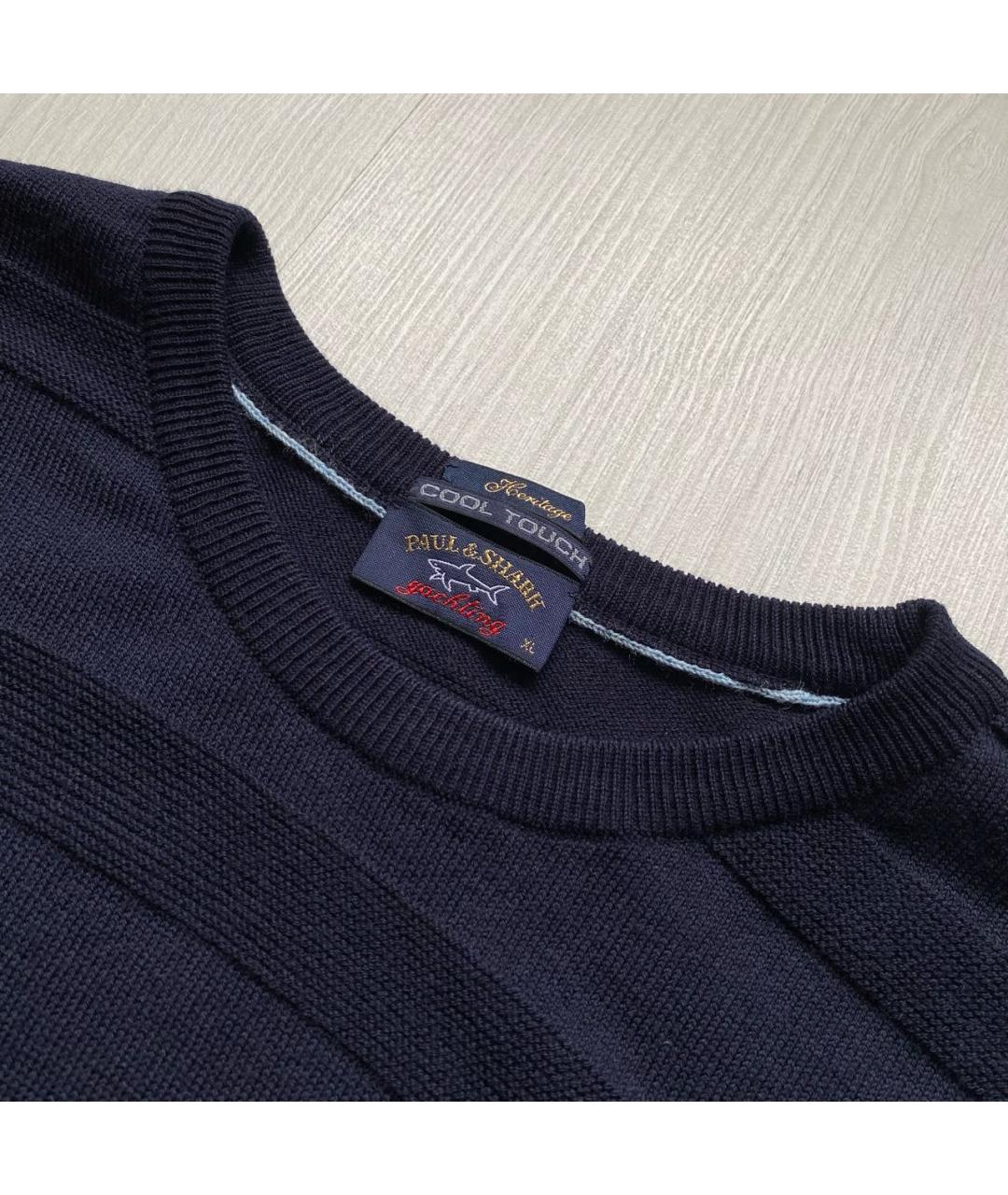 PAUL & SHARK Темно-синий шерстяной джемпер / свитер, фото 3