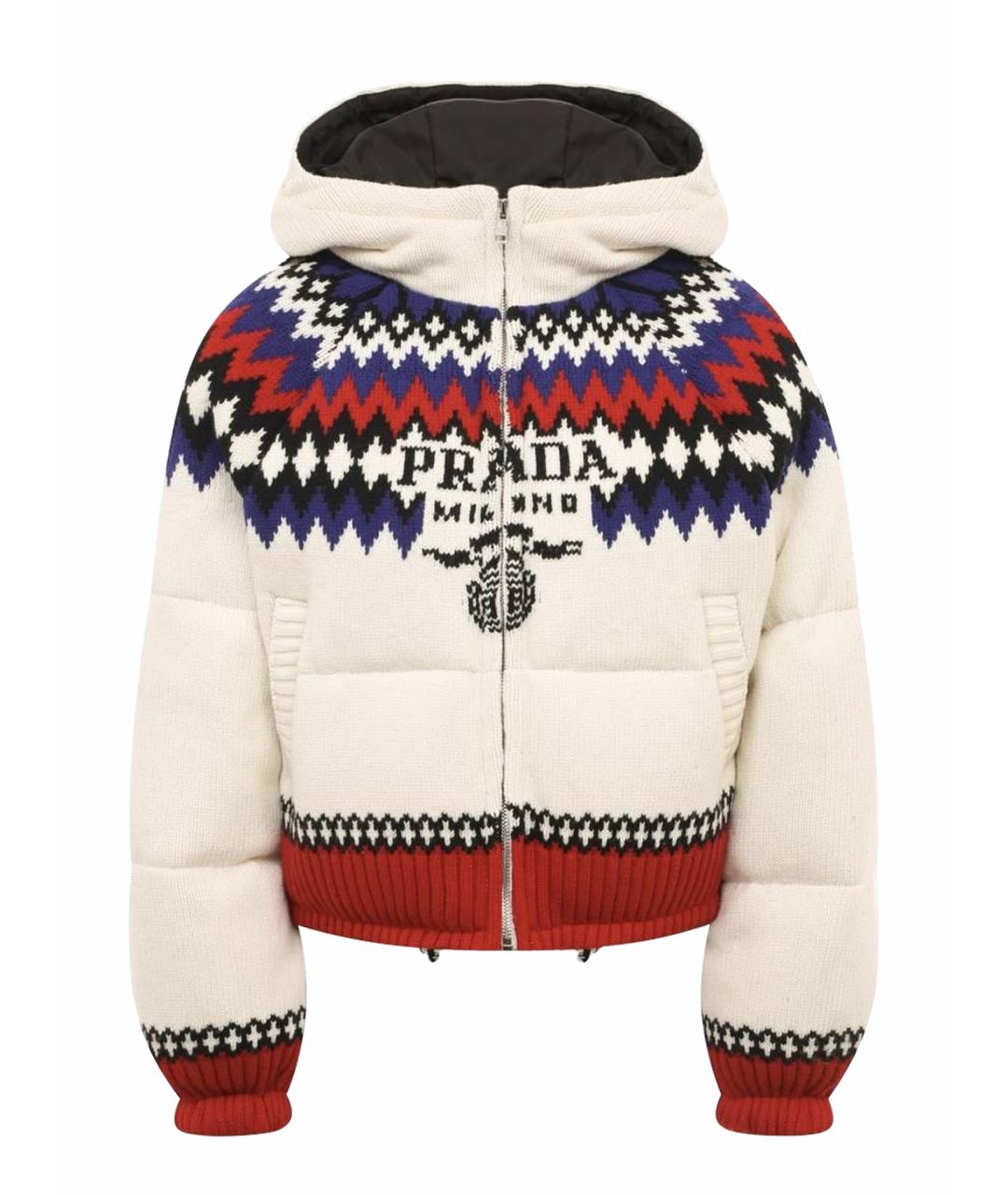 PRADA Бежевая шерстяная куртка, фото 1