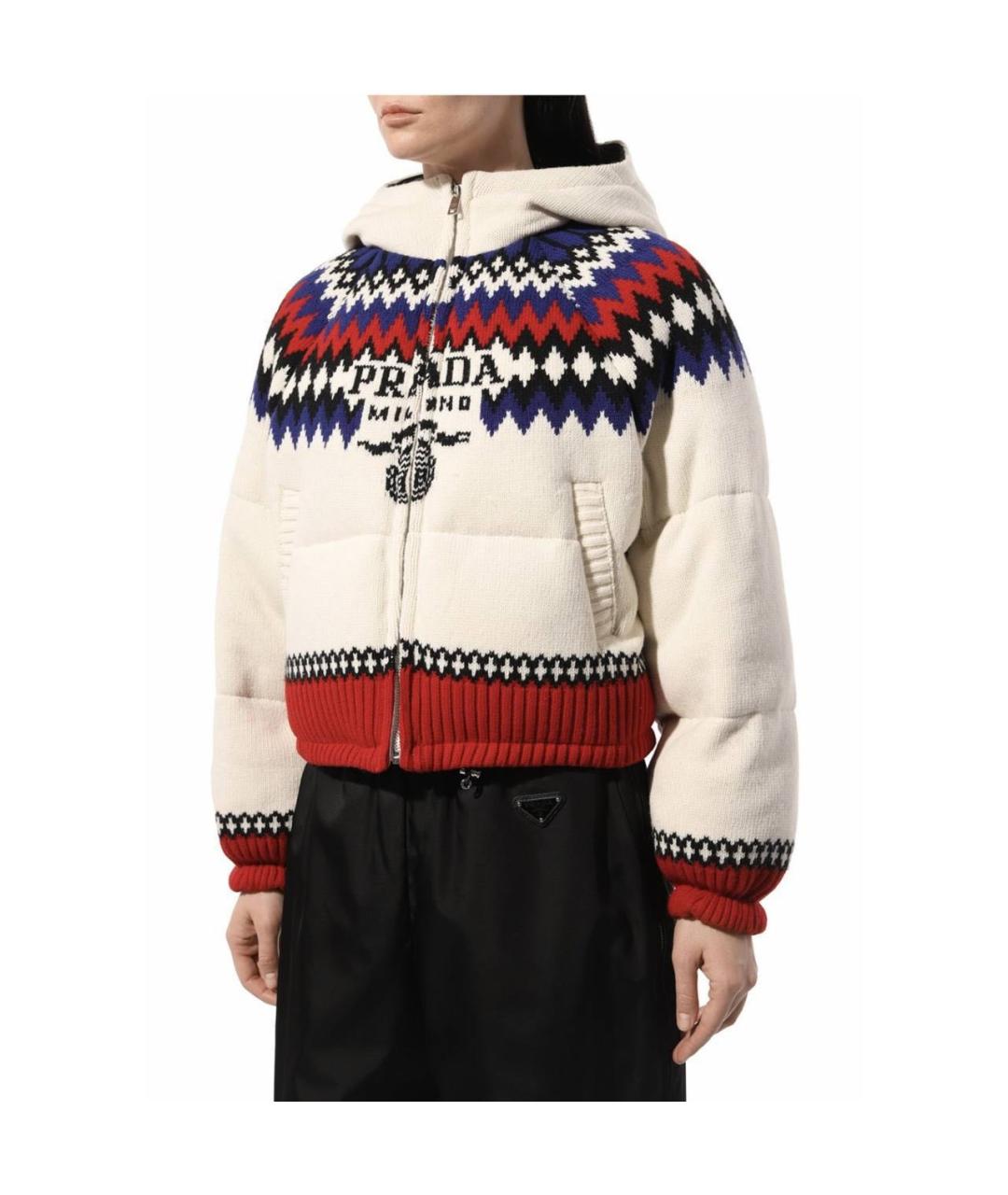 PRADA Бежевая шерстяная куртка, фото 3