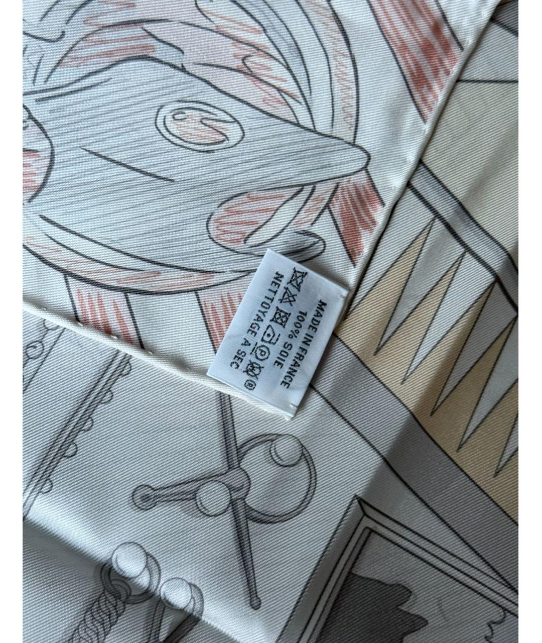 HERMES Мульти шелковый платок, фото 3