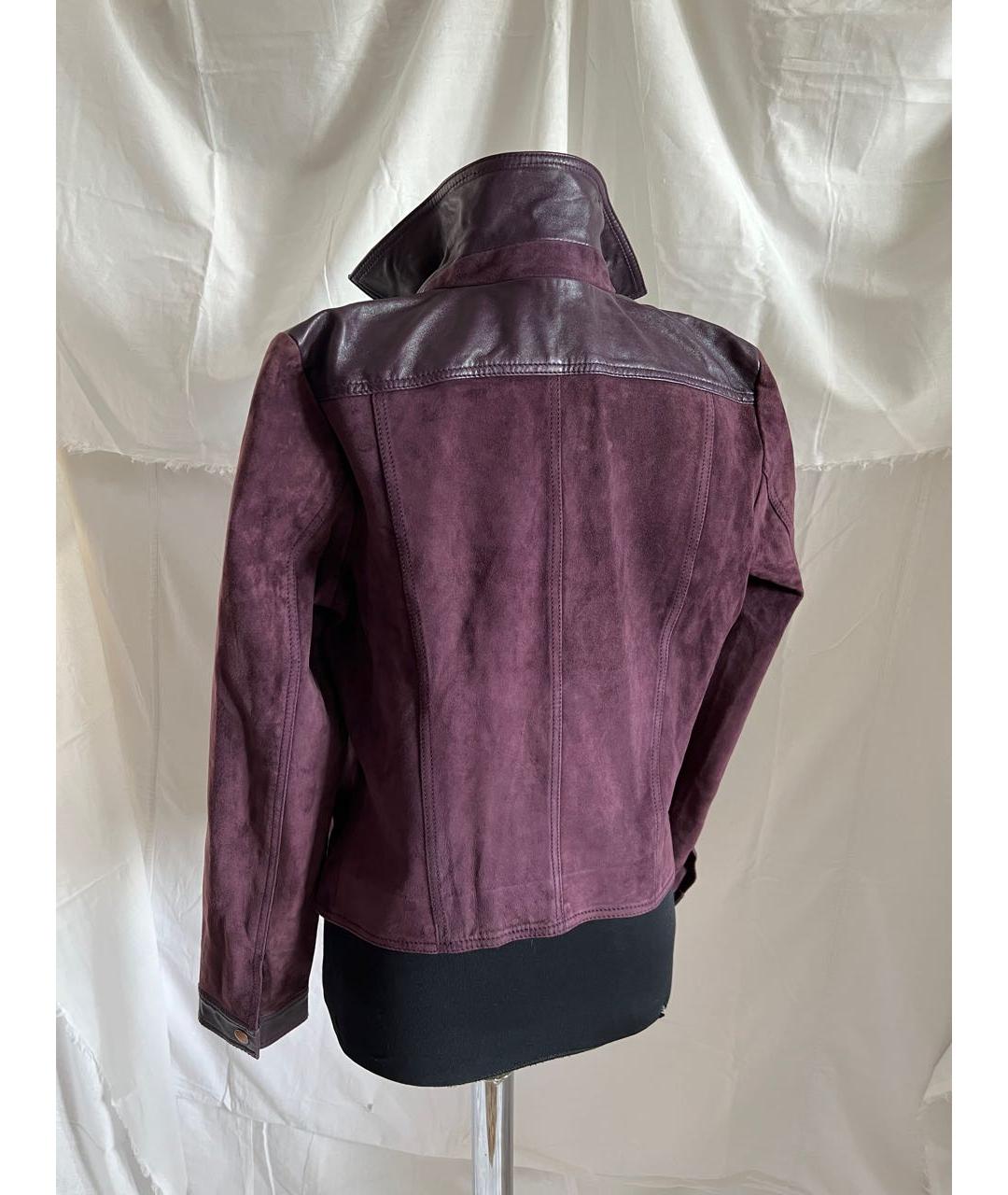 PINKO Фиолетовая замшевая куртка, фото 2