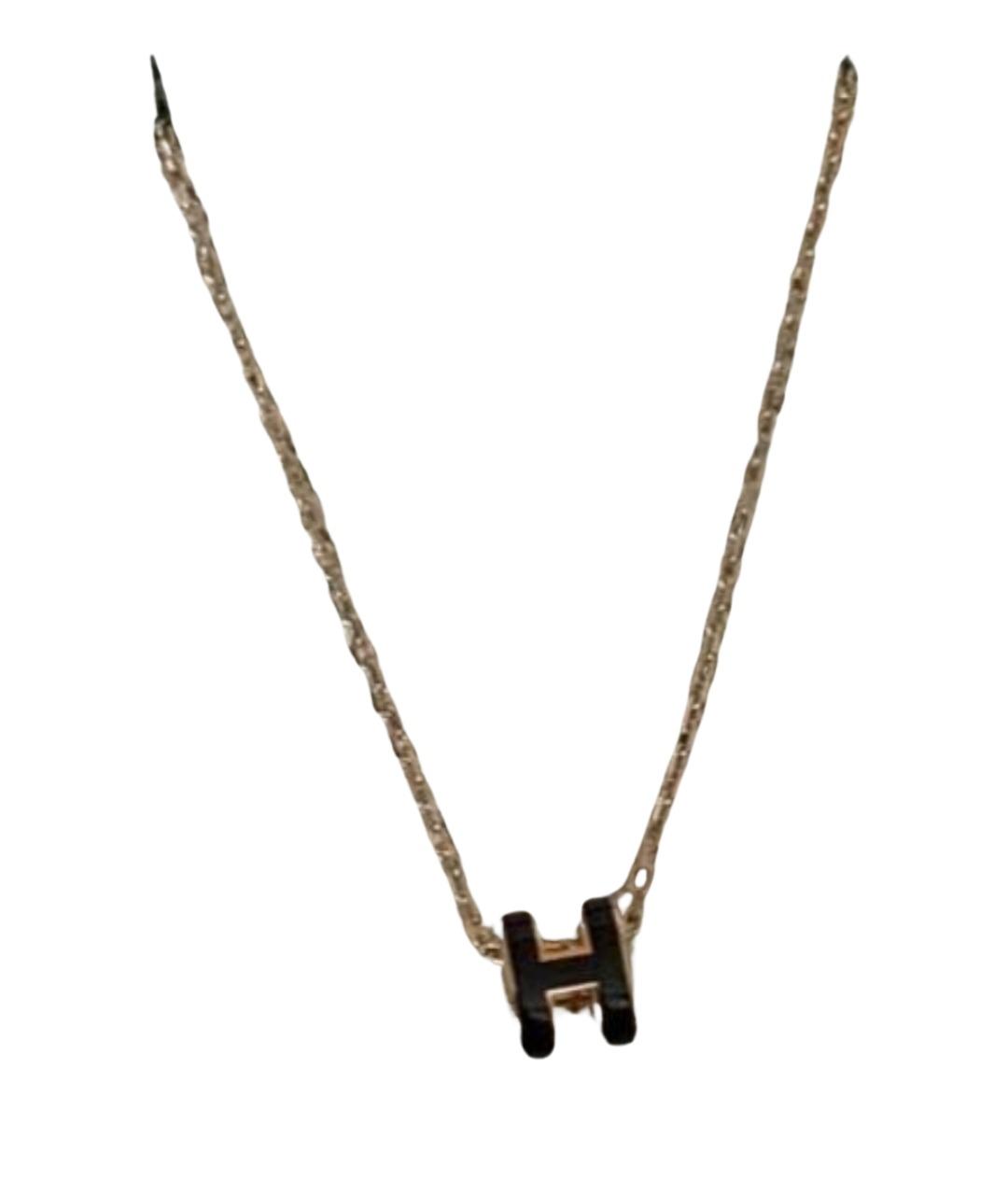 HERMES Черная металлическая подвеска, фото 1