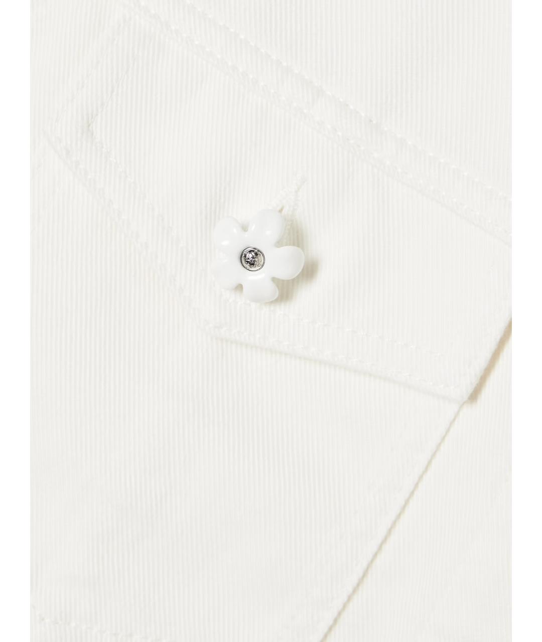 LOEWE Белая хлопковая куртка, фото 8