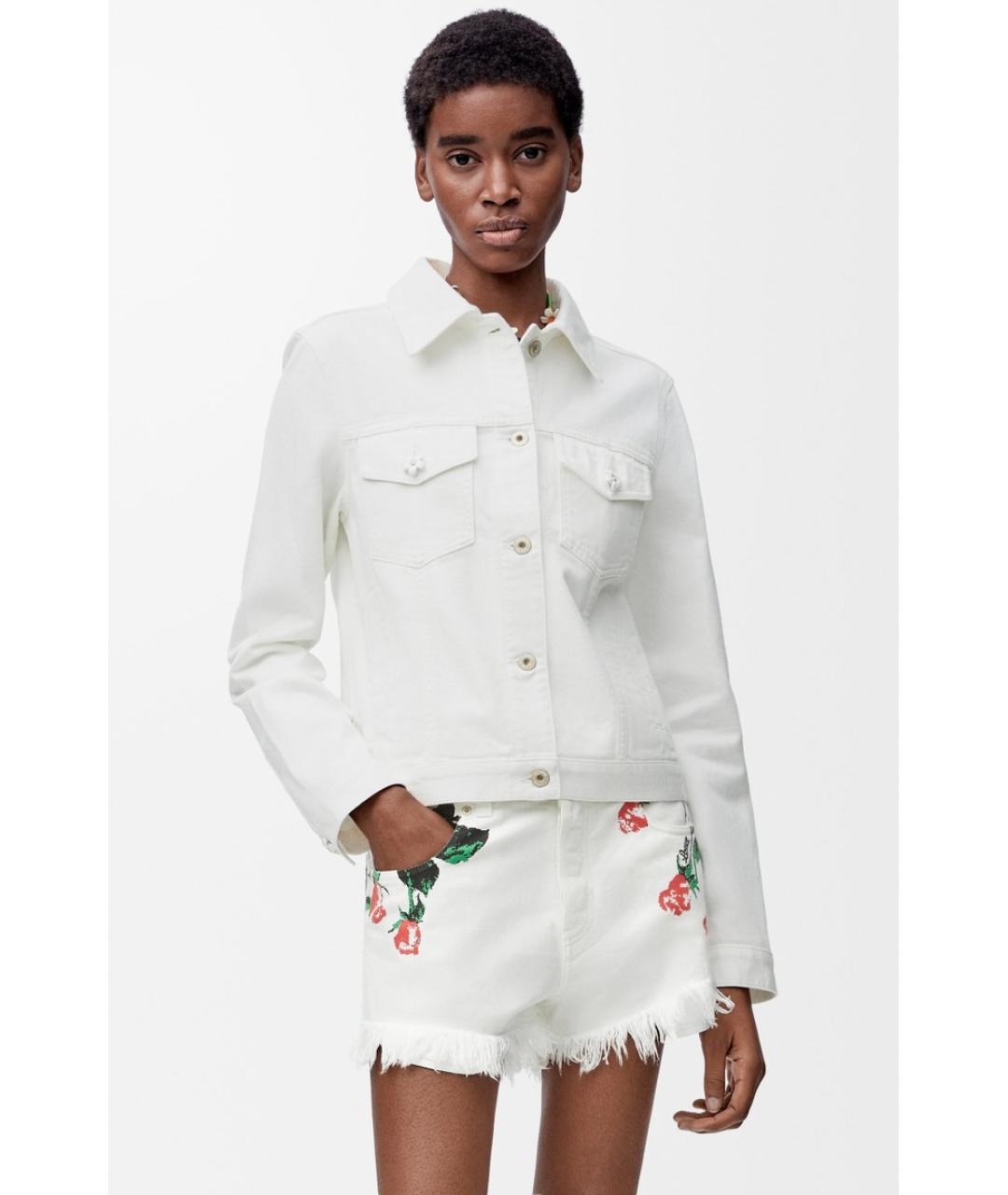 LOEWE Белая хлопковая куртка, фото 6