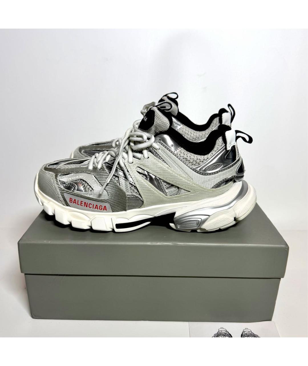 BALENCIAGA Серые текстильные кроссовки, фото 7