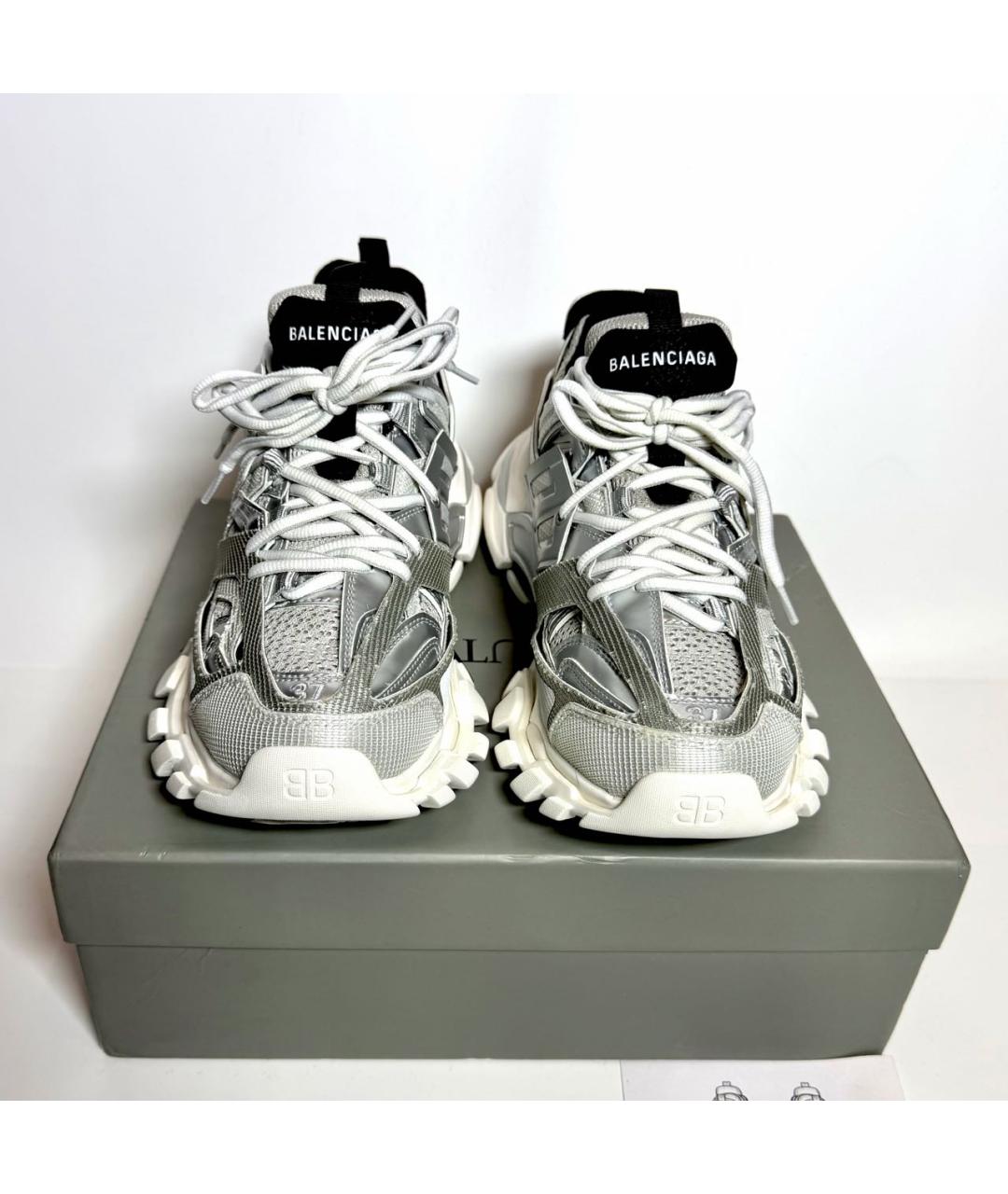 BALENCIAGA Серые текстильные кроссовки, фото 2