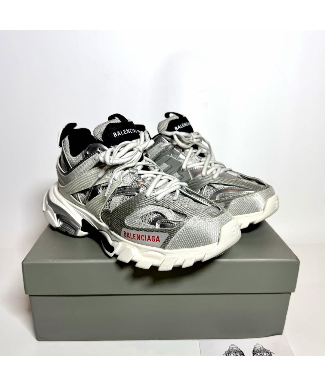 BALENCIAGA Серые текстильные кроссовки, фото 8