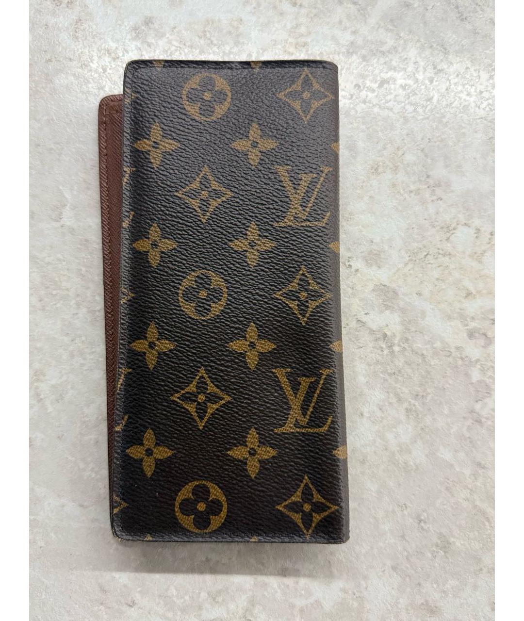 LOUIS VUITTON Коричневый кошелек, фото 5