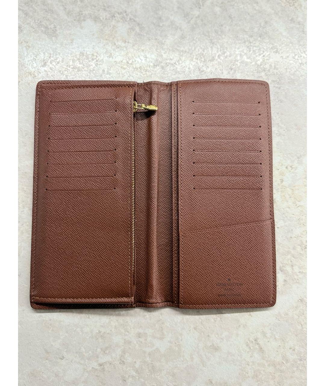 LOUIS VUITTON Коричневый кошелек, фото 2