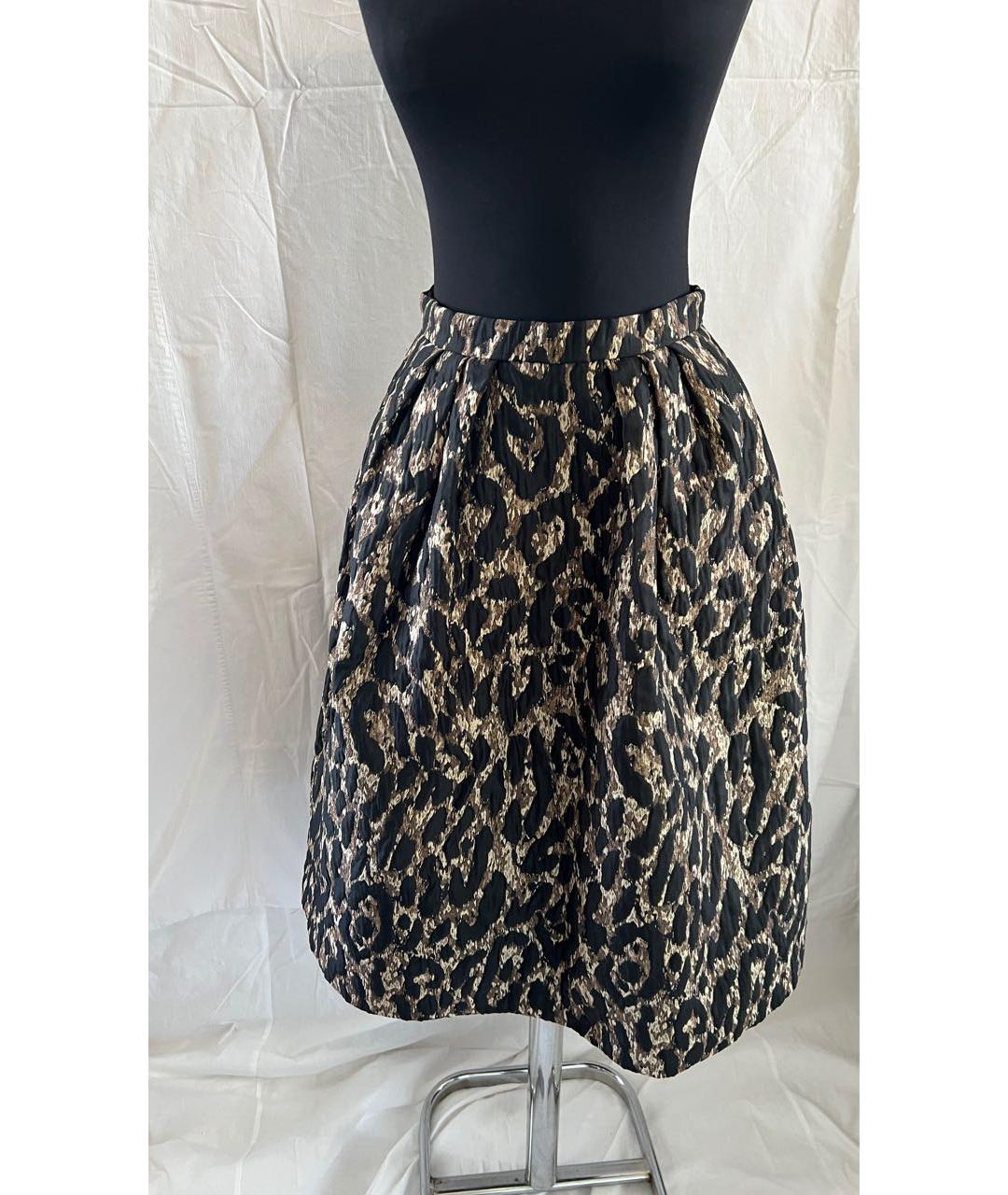 PINKO Бежевая полиамидовая юбка миди, фото 2