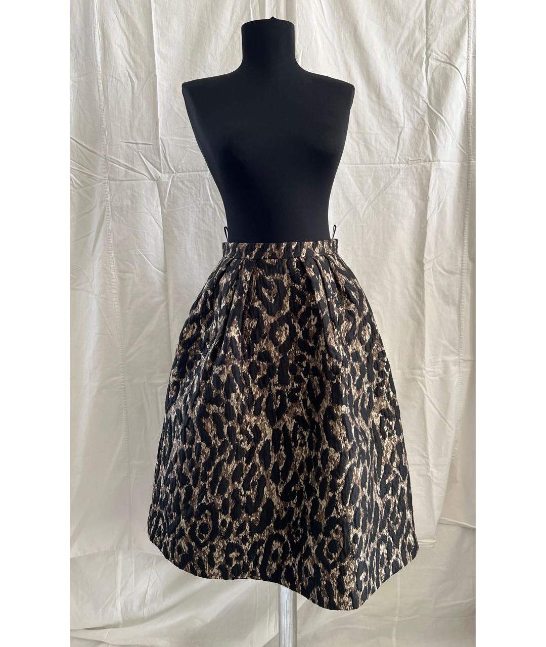 PINKO Бежевая полиамидовая юбка миди, фото 9