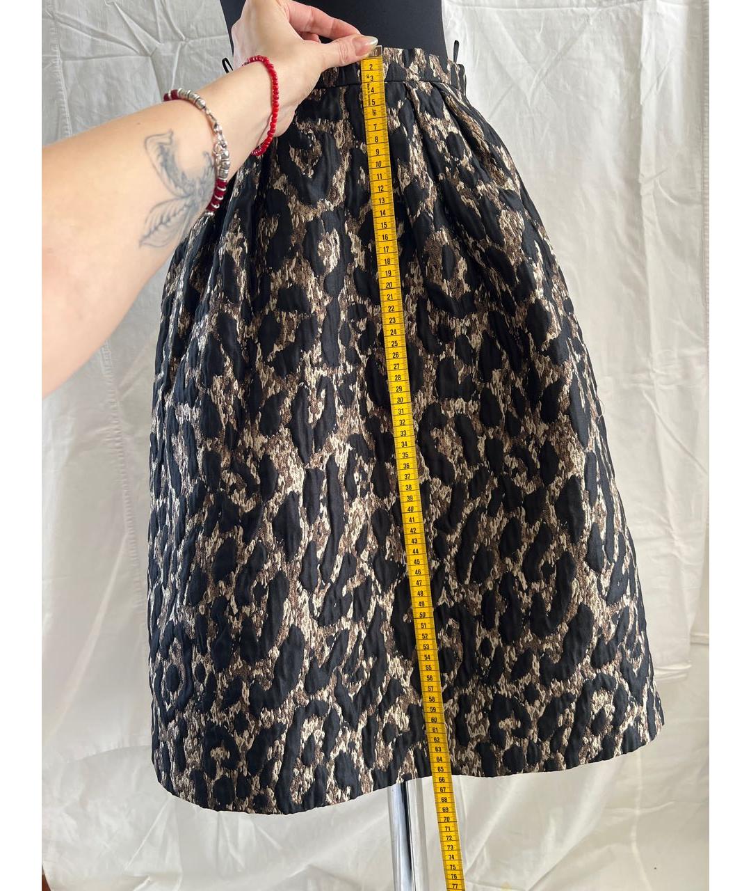 PINKO Бежевая полиамидовая юбка миди, фото 7