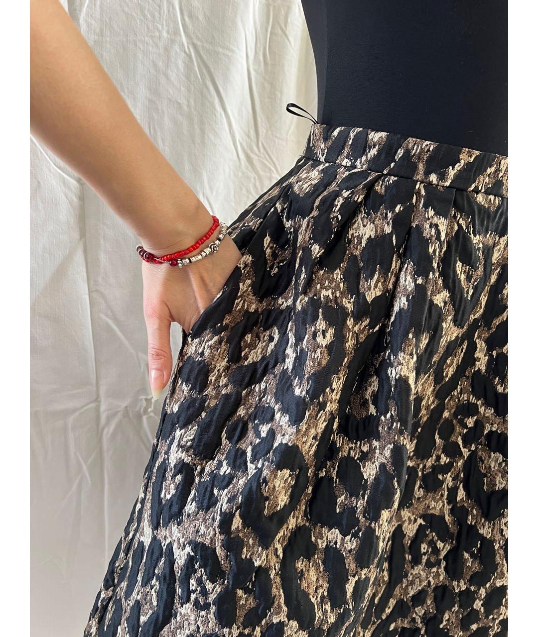 PINKO Бежевая полиамидовая юбка миди, фото 6