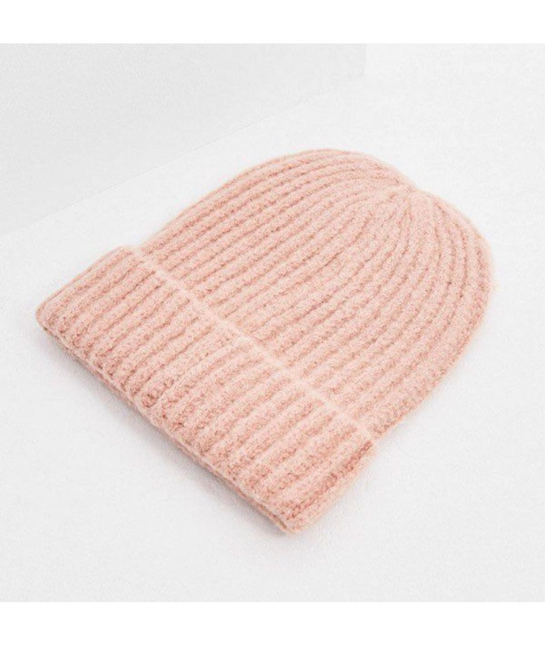 TWIN-SET Розовая кашемировая шапка, фото 2