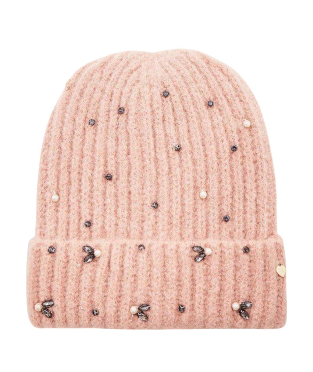 TWIN-SET Розовая кашемировая шапка, фото 1
