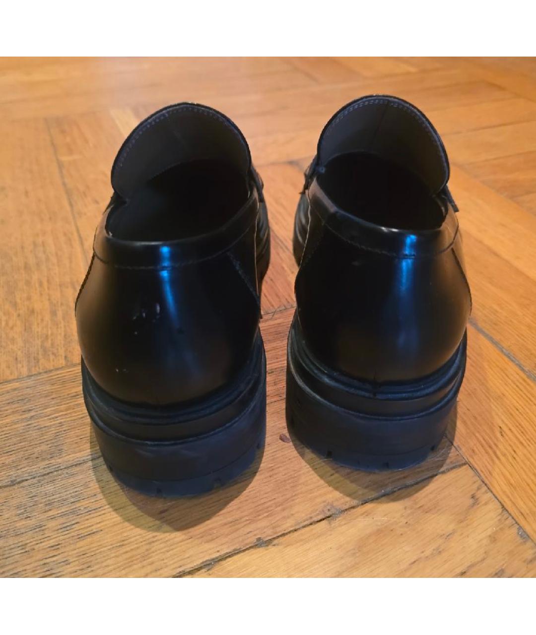 GIANVITO ROSSI Черные кожаные лоферы, фото 4