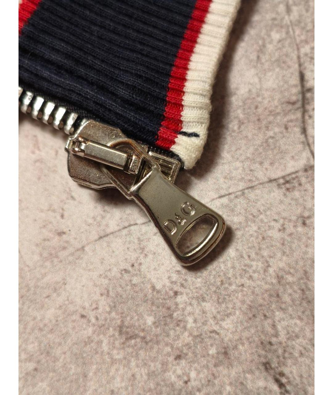 DOLCE&GABBANA Темно-синий хлопковый комбинезон, фото 7