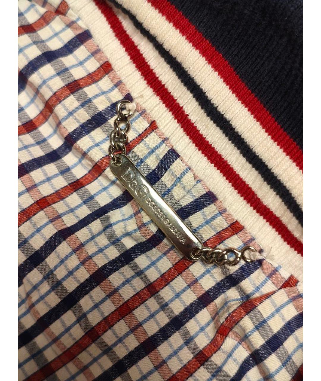 DOLCE&GABBANA Темно-синий хлопковый комбинезон, фото 6