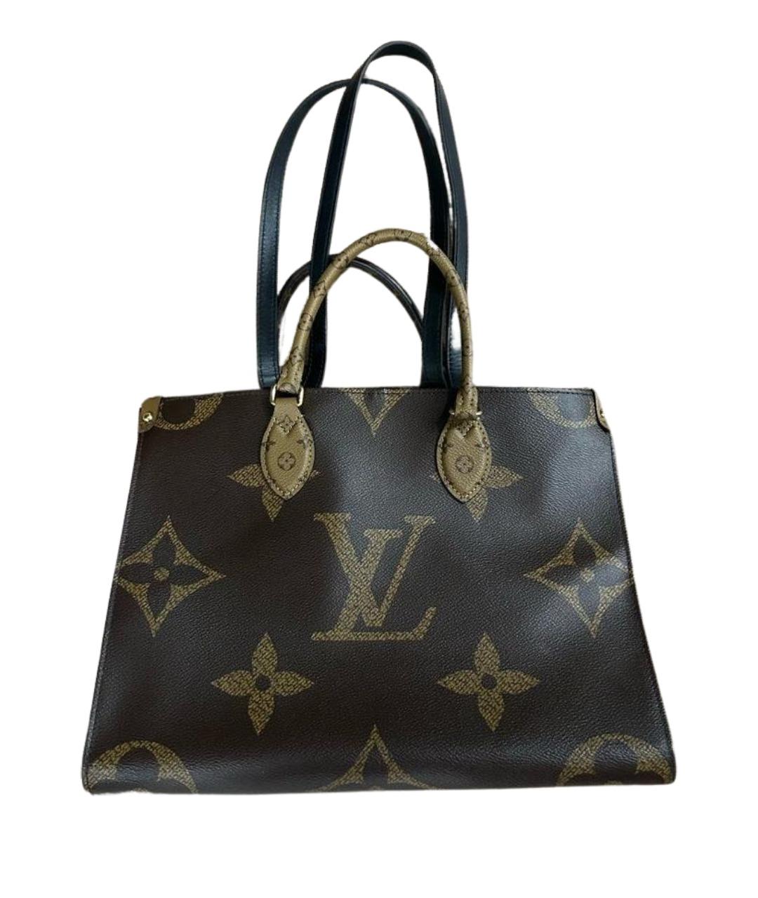 LOUIS VUITTON Коричневая сумка с короткими ручками, фото 1
