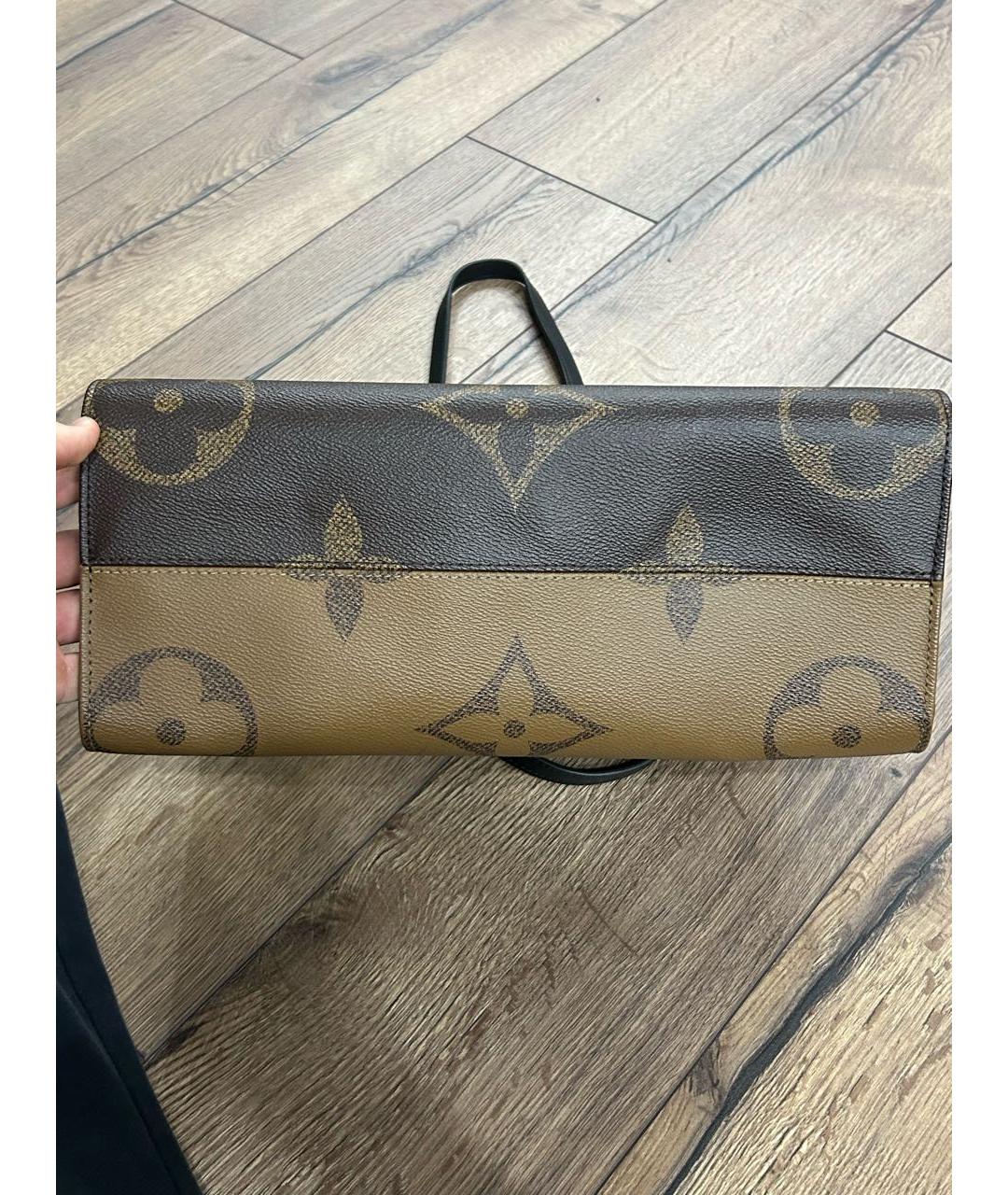 LOUIS VUITTON Коричневая сумка с короткими ручками, фото 4