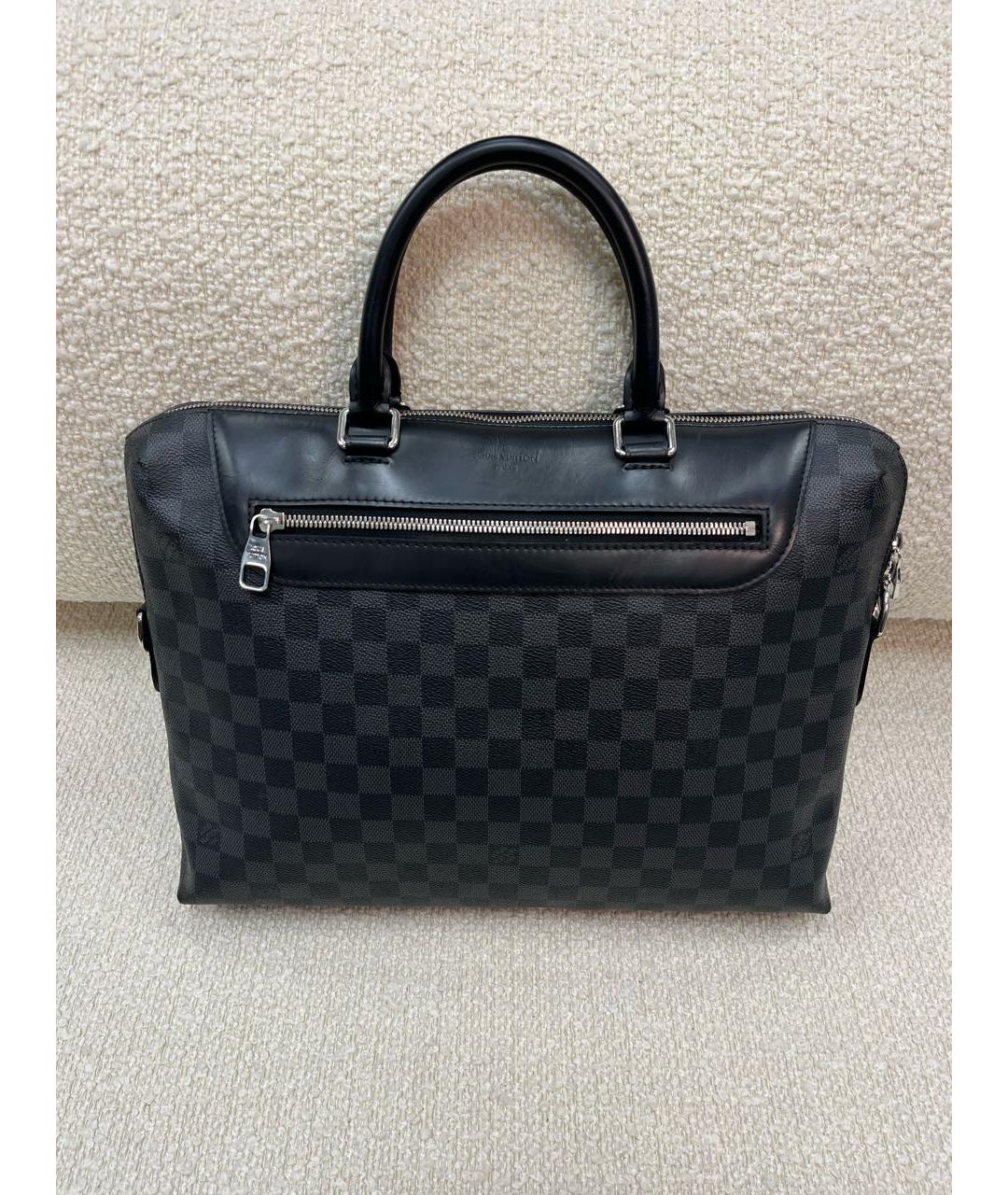 LOUIS VUITTON Черный портфель, фото 3