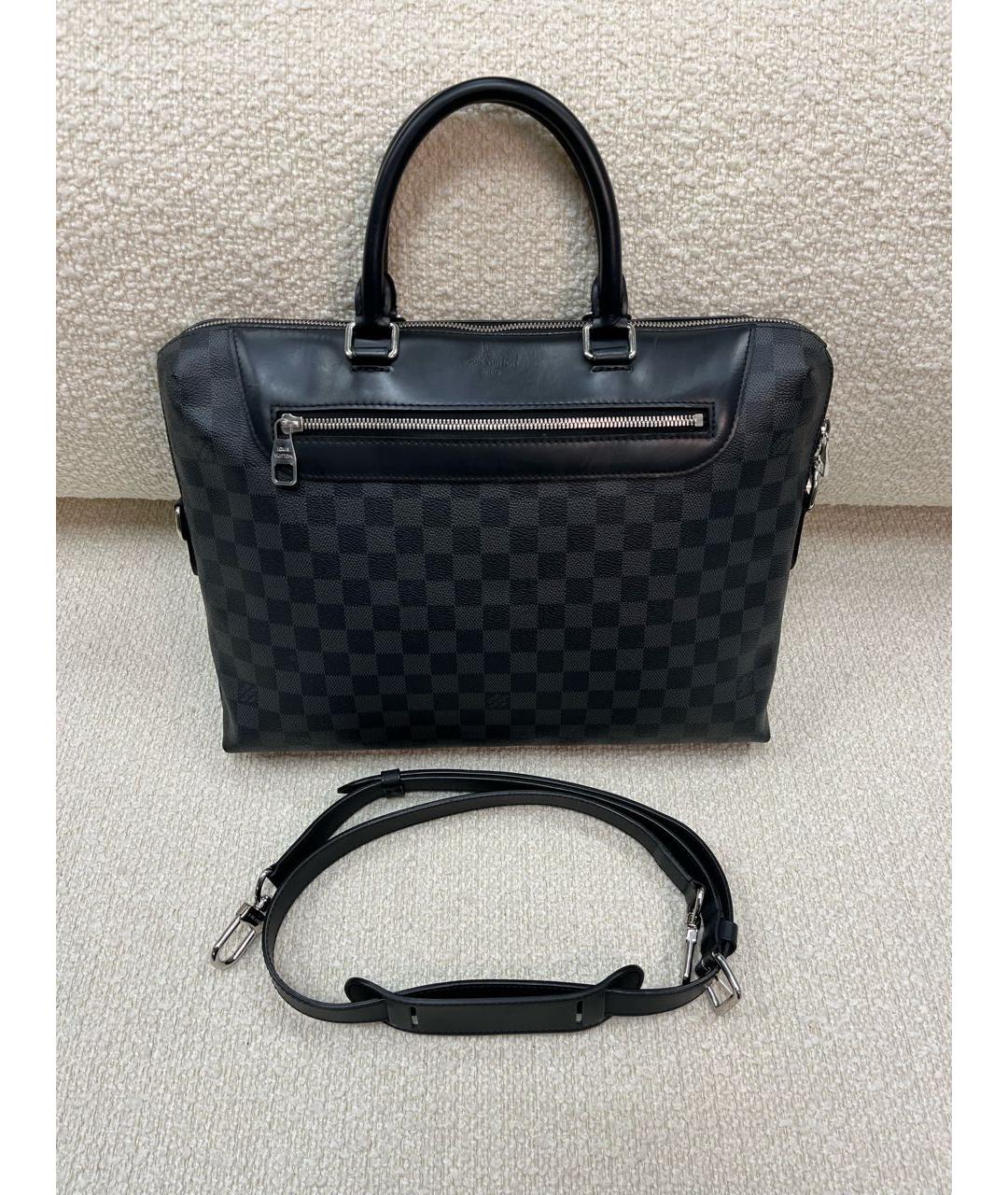 LOUIS VUITTON Черный портфель, фото 6