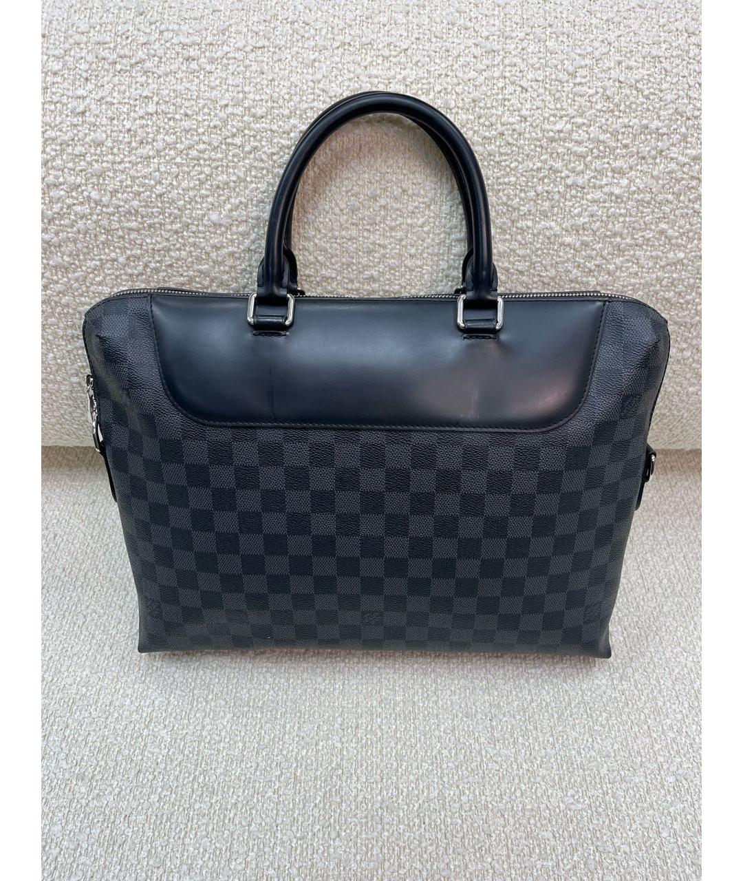 LOUIS VUITTON Черный портфель, фото 9