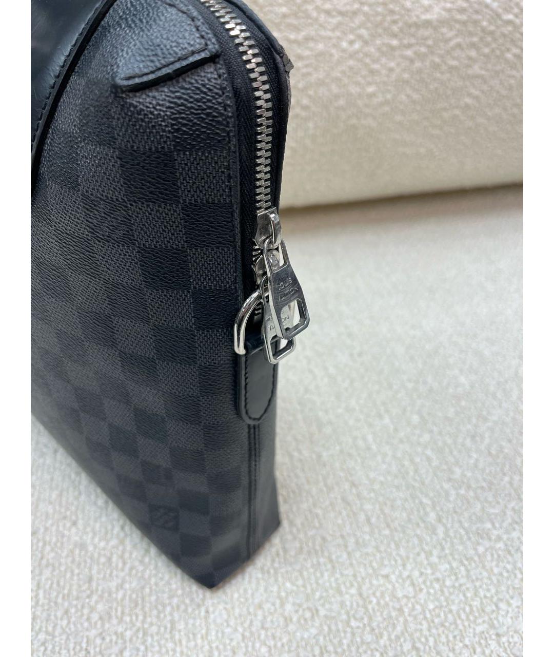 LOUIS VUITTON Черный портфель, фото 8