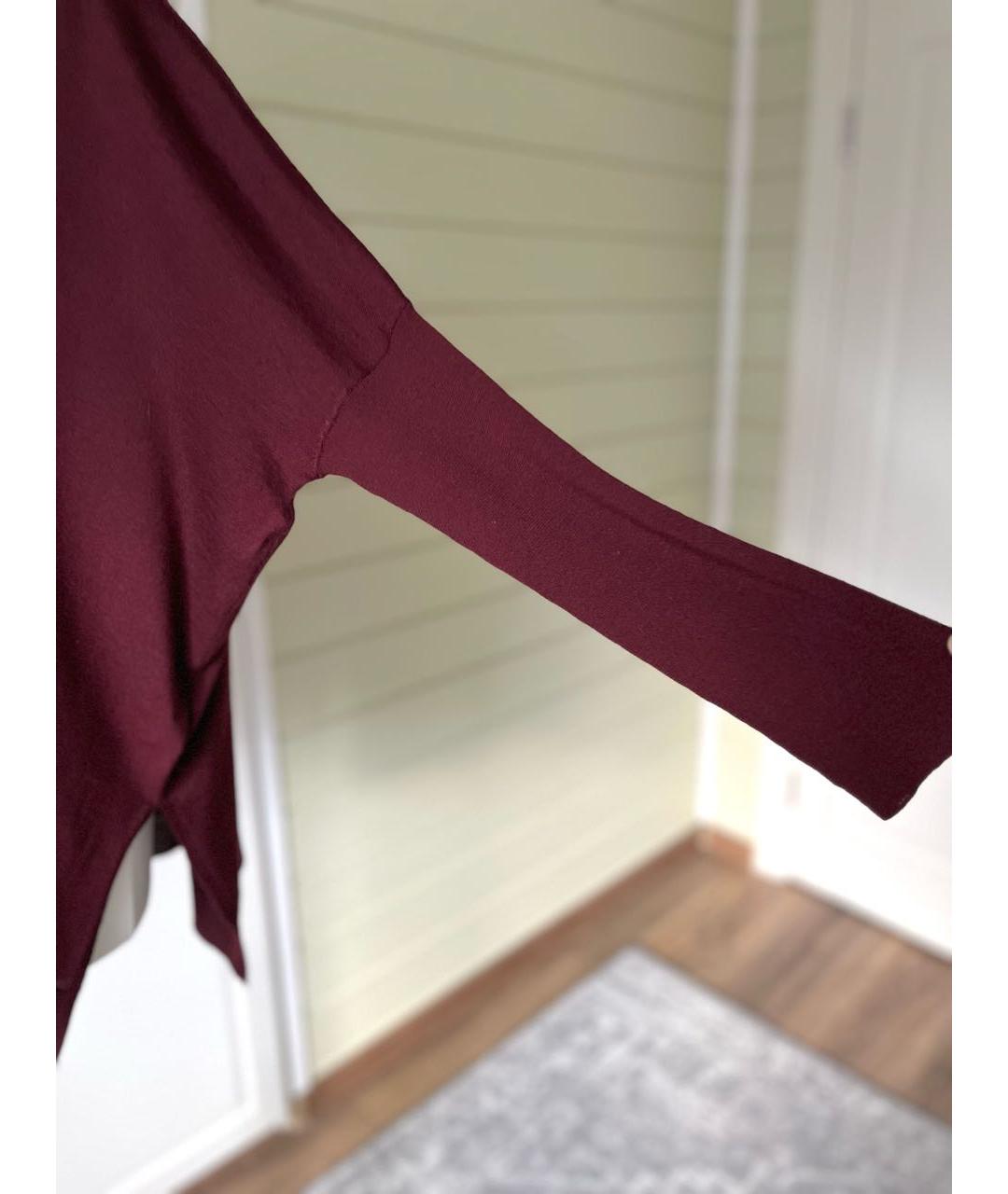 GUCCI Бордовый кашемировый джемпер / свитер, фото 6