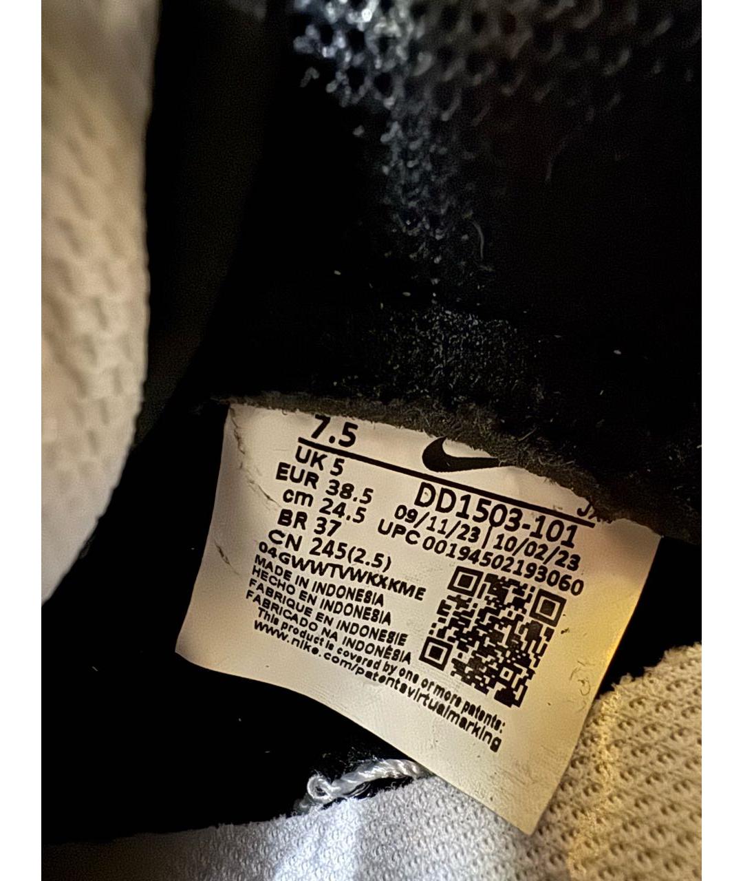 NIKE Черные кожаные кеды, фото 5