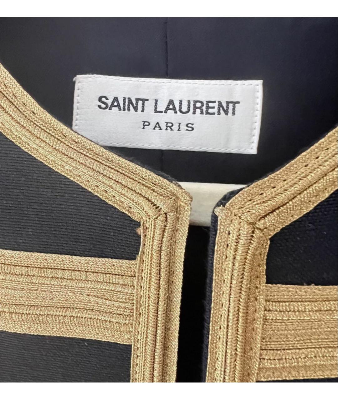 SAINT LAURENT Черный жакет/пиджак, фото 5