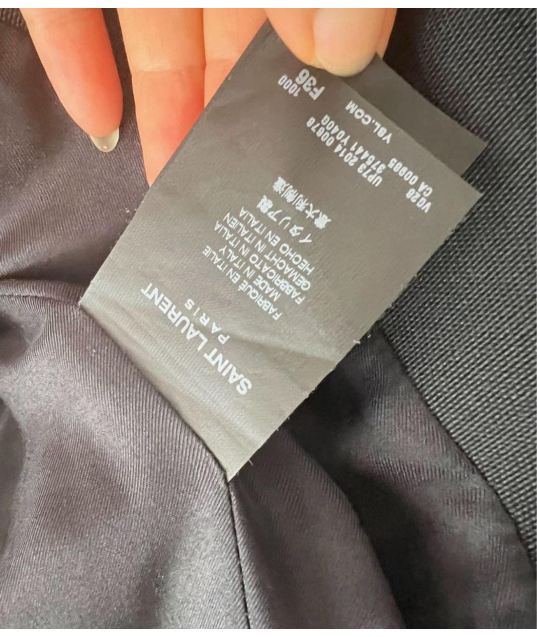 SAINT LAURENT Черный жакет/пиджак, фото 3