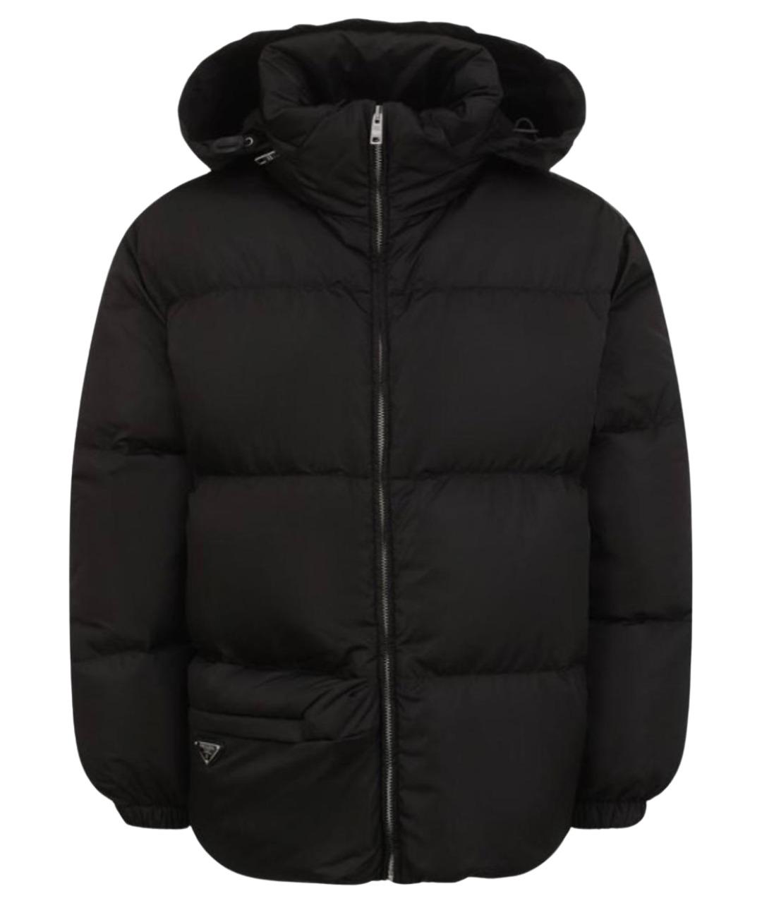 PRADA Черный полиамидовый пуховик, фото 1