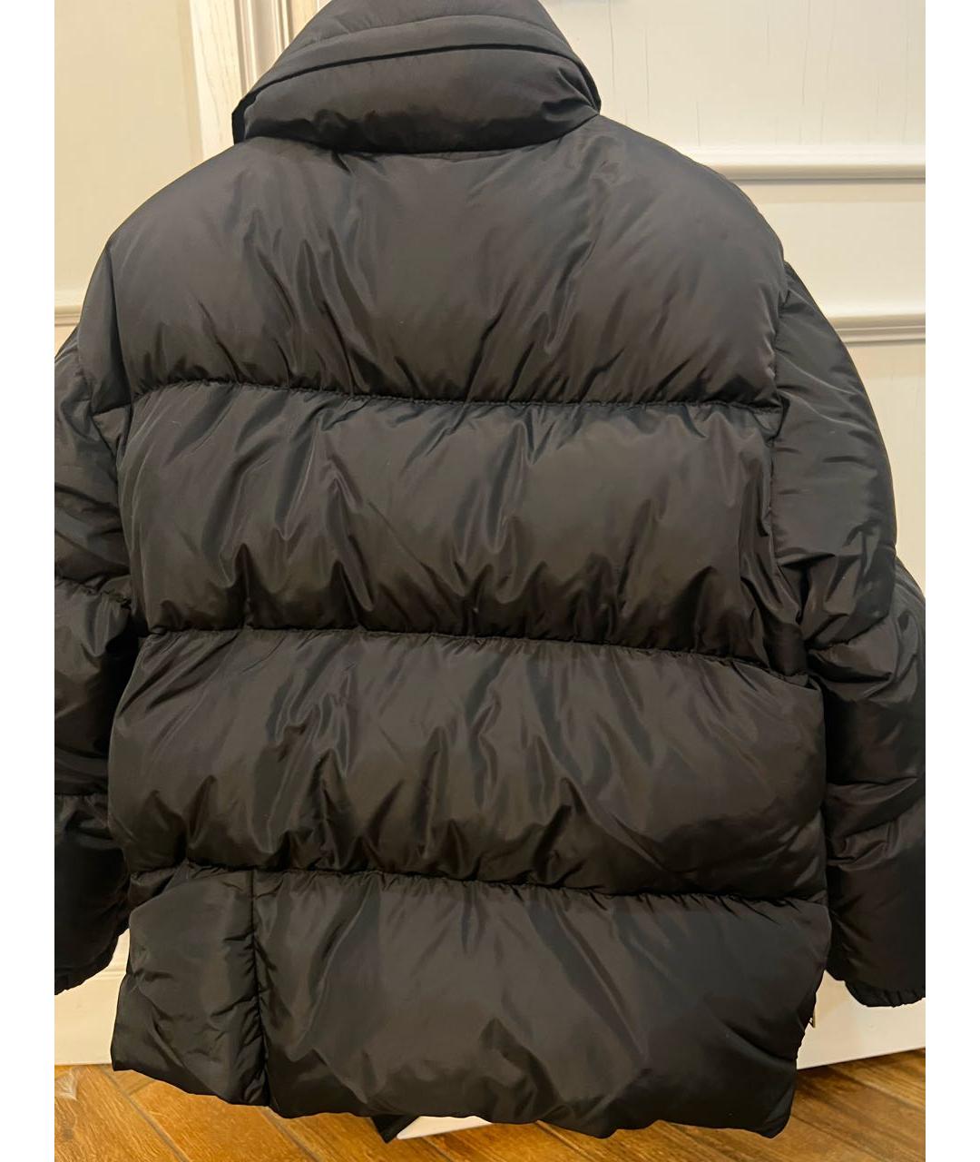 PRADA Черный полиамидовый пуховик, фото 3