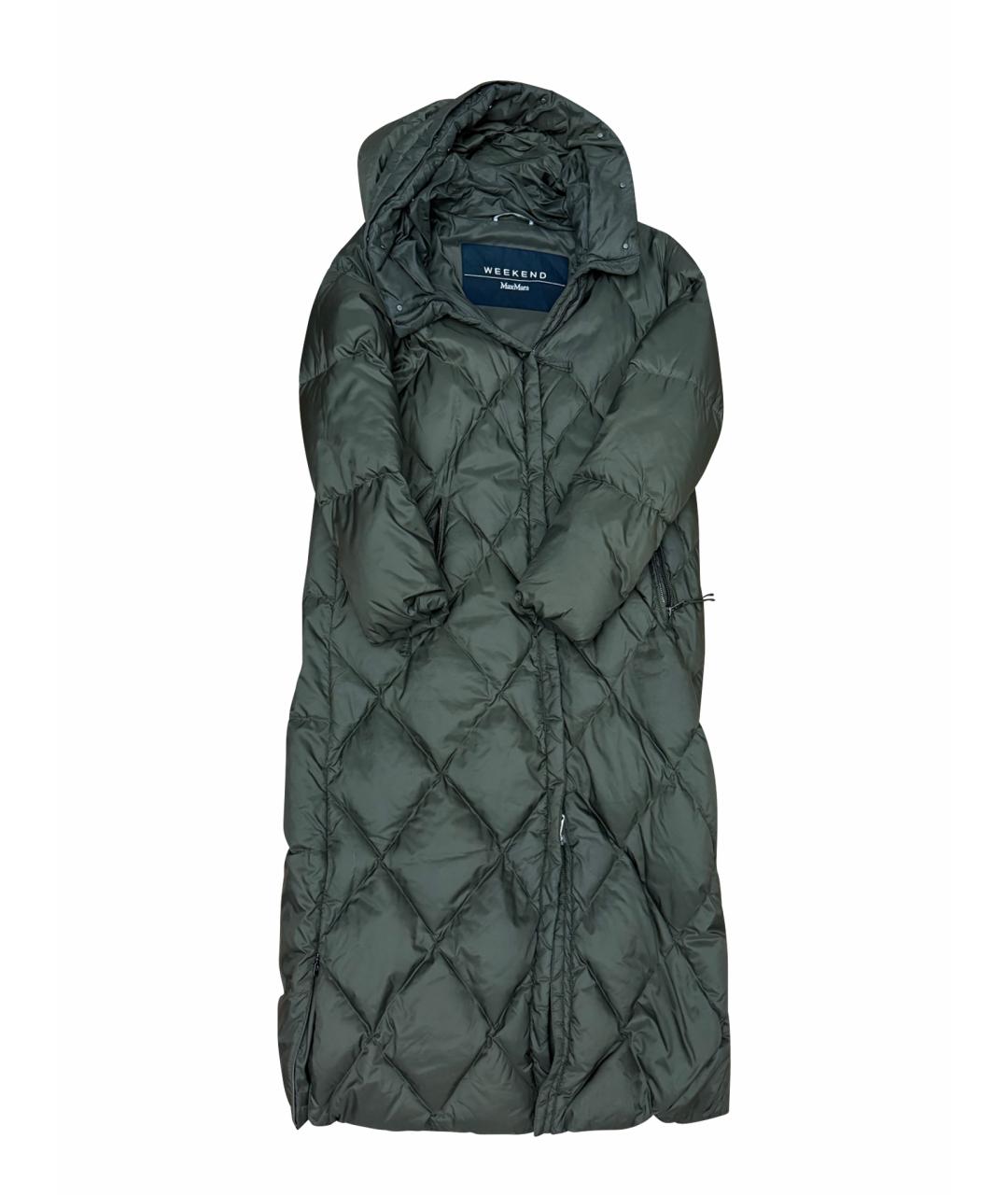 WEEKEND MAX MARA Хаки пуховик, фото 1