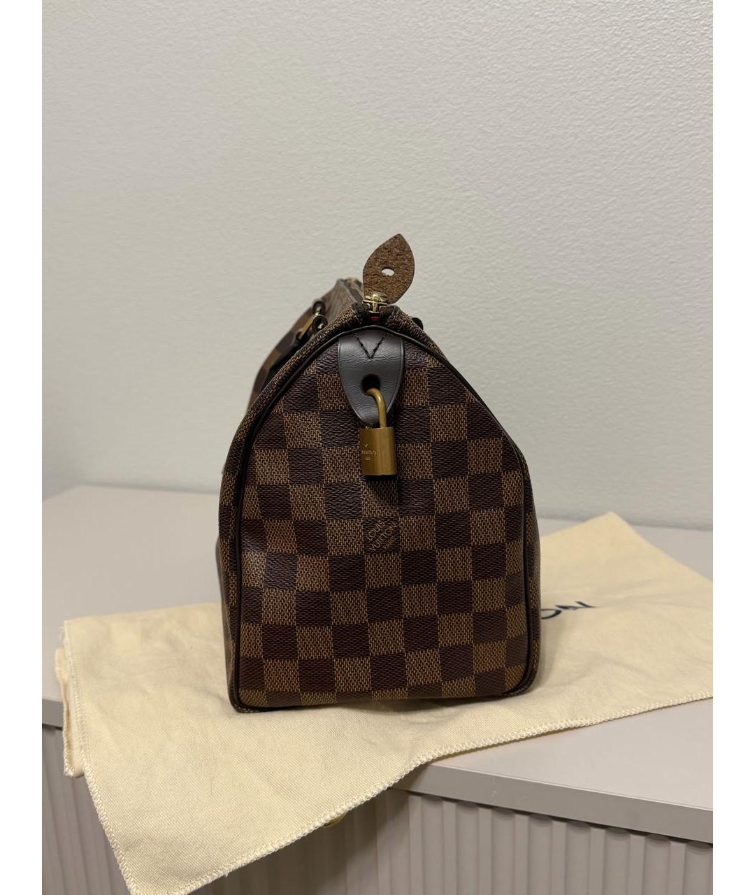 LOUIS VUITTON Коричневая сумка с короткими ручками, фото 2