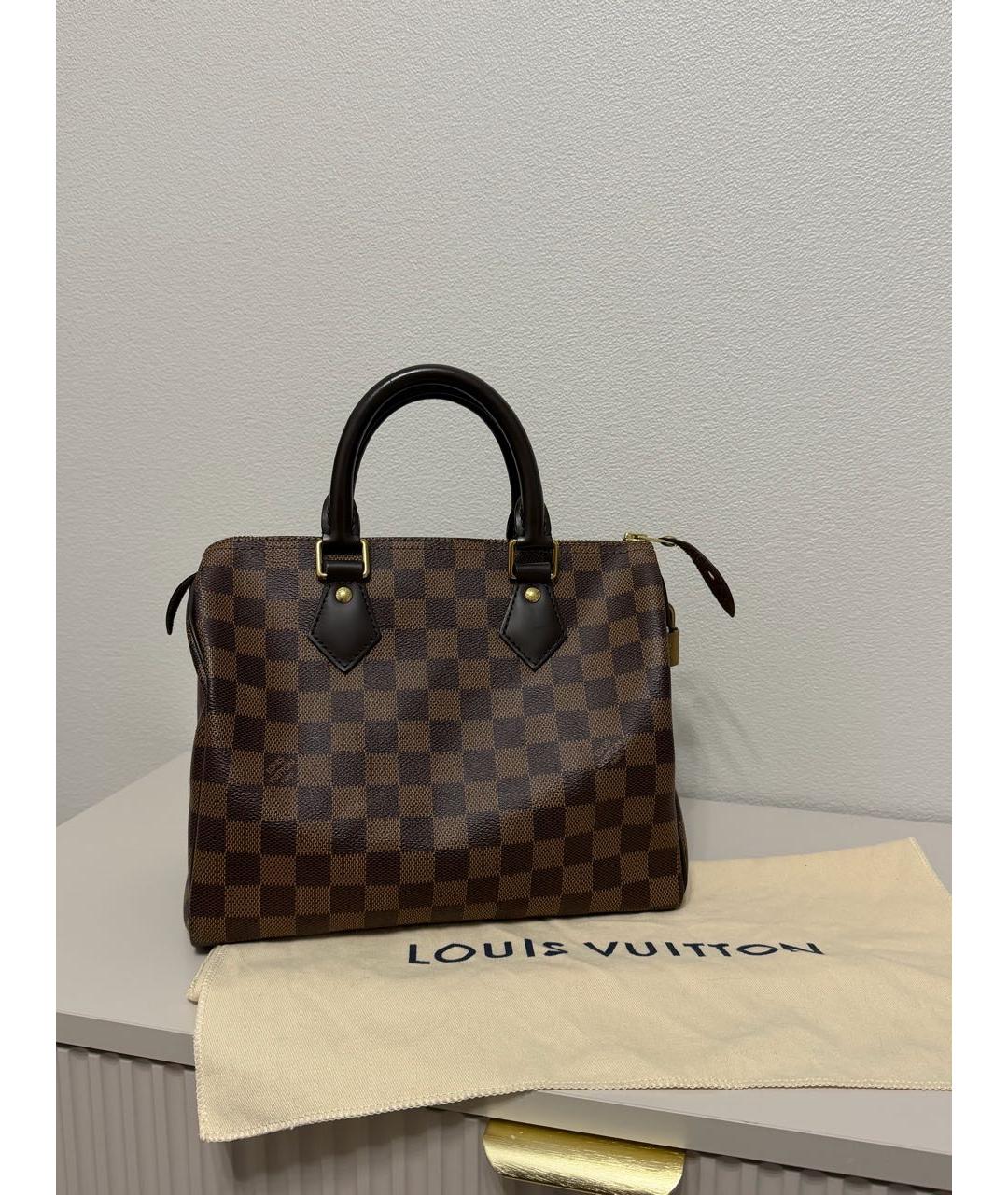 LOUIS VUITTON Коричневая сумка с короткими ручками, фото 9