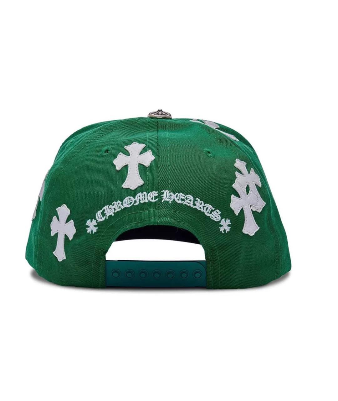 CHROME HEARTS Зеленая хлопковая кепка/бейсболка, фото 2