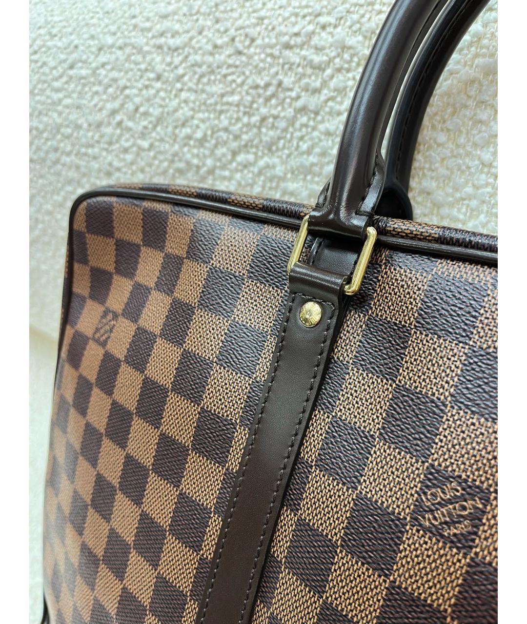 LOUIS VUITTON Коричневый портфель, фото 8