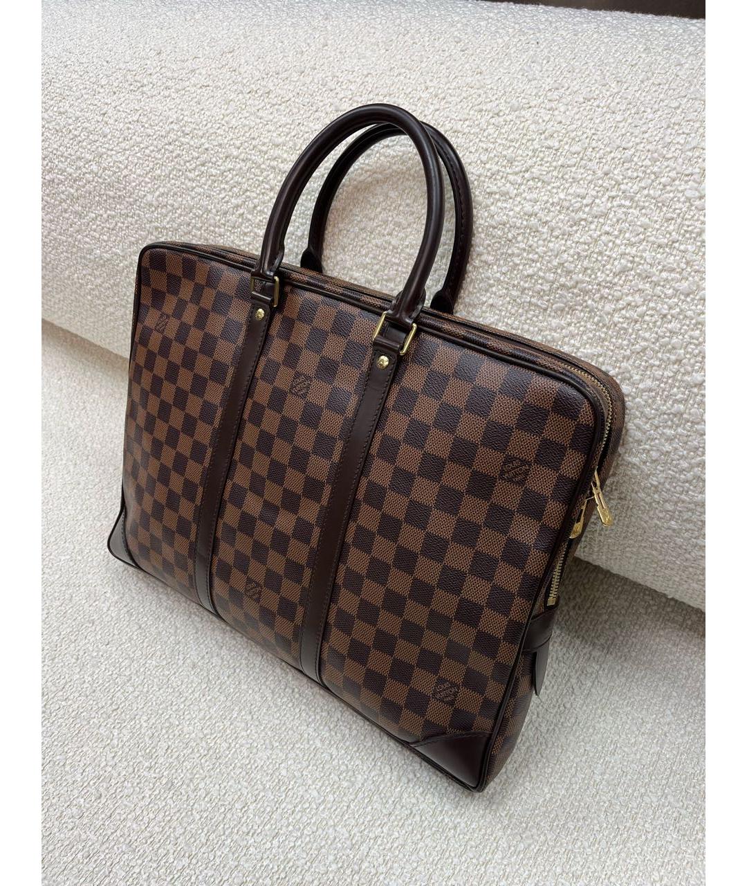 LOUIS VUITTON Коричневый портфель, фото 2