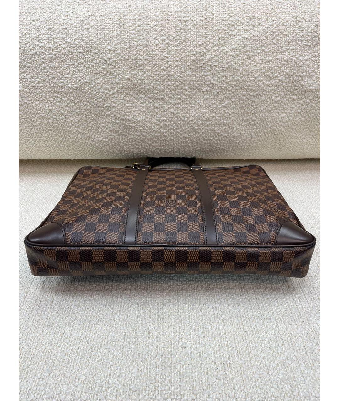 LOUIS VUITTON Коричневый портфель, фото 6